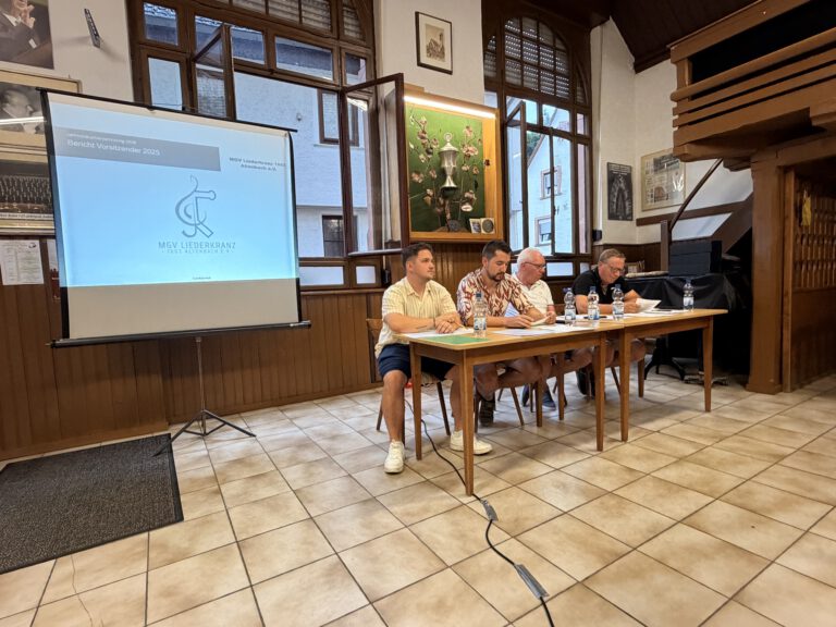 MGV Jahres- hauptversammlung 2026